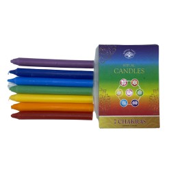 Conjunto de 7 velas - 7 Chakras