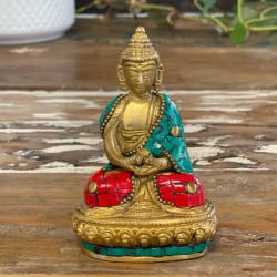 Figura de Buda em latão - Bênção - 7.5cm