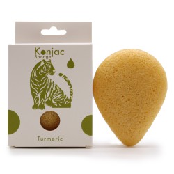 Esponja Facial Konjac - Açafrão - Antirrugas