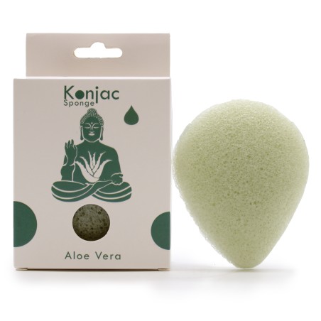 Esponja Facial Konjac - Aloé Vera - Cura