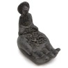 Queimador de incenso Buddah & Hand (preto)